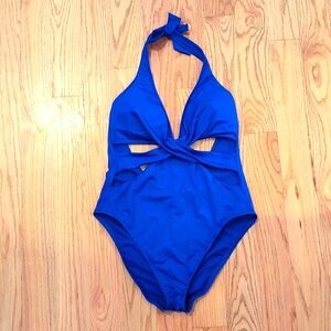 Kenneth Cole Women's Blue Bathing Suit, sz L